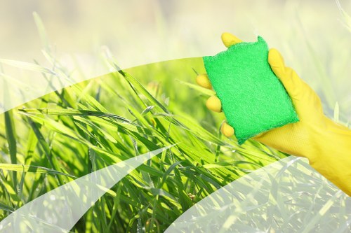 Professional Wimbledon cleaner preparing a tidy and fresh home environment
