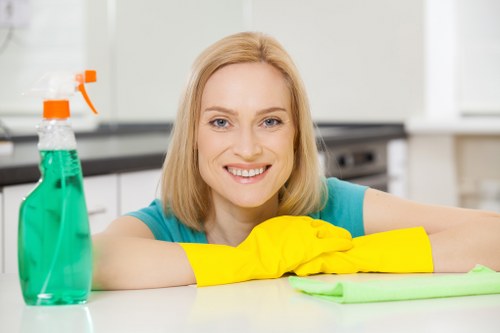 Local Wimbledon property cleaning team handling a short-stay turnover