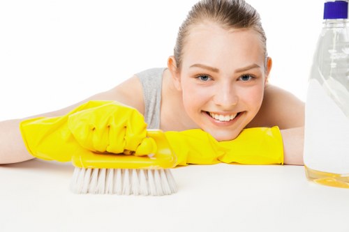 Reception and communal area office cleaning in Wimbledon