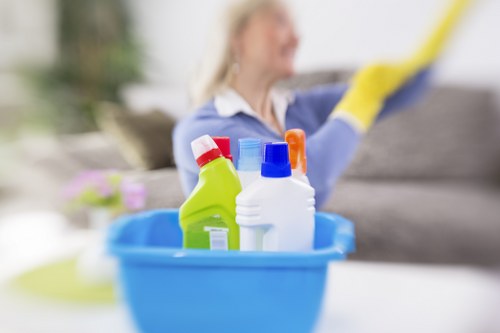Detailed Wimbledon cleaning service focusing on quality and care in a modern home