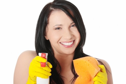 Professional cleaner closing a complaint case with final review